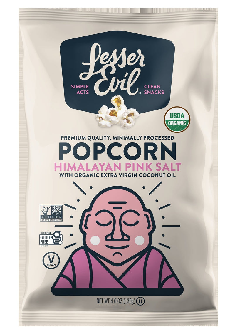 Organic Popcorn Himalayan Pink 4.6 Ounce Size - 12 Per Case.