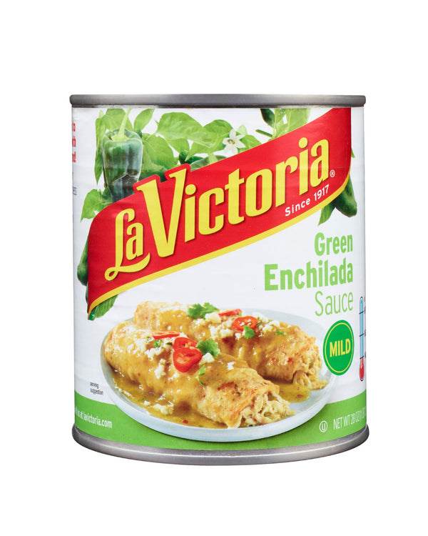 La Victoria Green Chili Enchilada Sauce 28 Ounce Size - 12 Per Case.