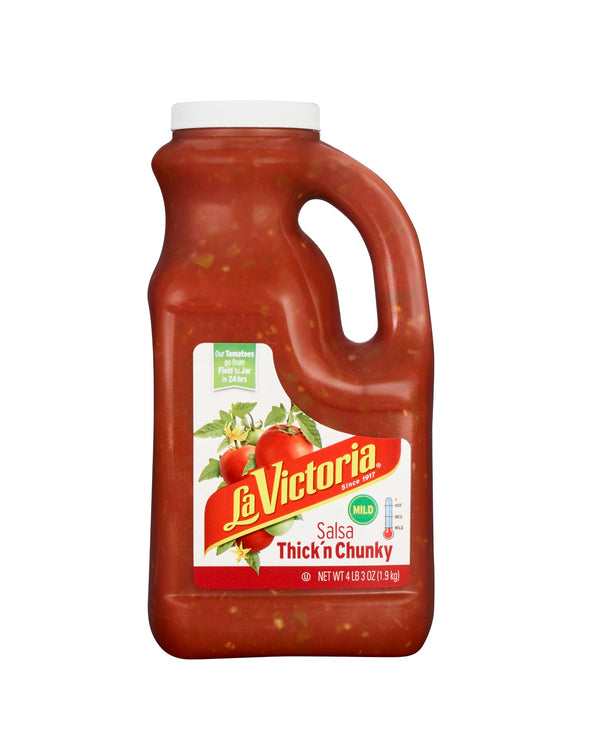 La Victoria Thick 'n Chunky Salsa Mild 67 Ounce Size - 6 Per Case.