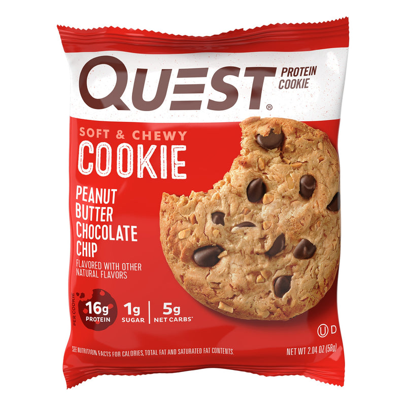 Protein Cookie Peanut Butter Chocolate Chip 2.04 Ounce Size - 72 Per Case.