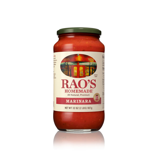 Rao's Homemade Marinara Sauce 32 Ounce Size - 6 Per Case.