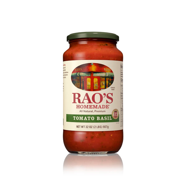 Rao's Homemade Tomato Basil Sauce 32 Ounce Size - 6 Per Case.