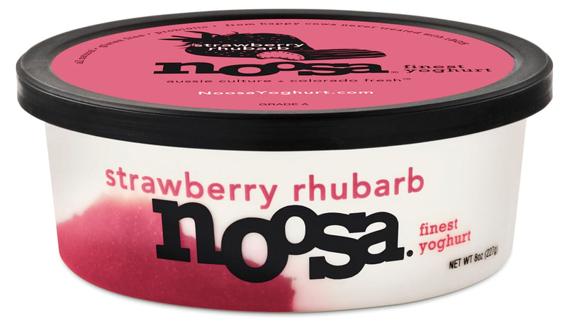 Noosa Yoghurt Strawberry Rhubarb 1 Each - 12 Per Case.