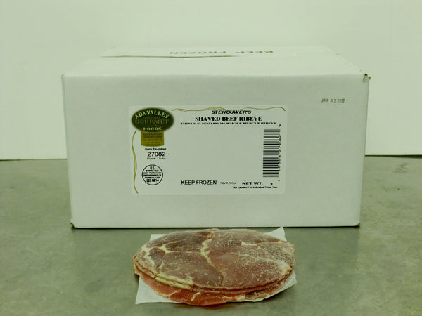 Shaved Beef Rib Eye 4 Ounce Size - 36 Per Case.