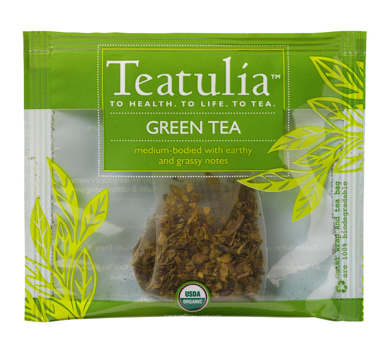 Teatulia Organic Teas Green Wrapped Premiumtea 50 Count Packs - 1 Per Case.