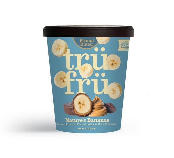 Tru Fru Hyper Chilled Grab & Go Banana In Peanut Butter Dark Chocolate 5 Ounce Size - 8 Per Case.