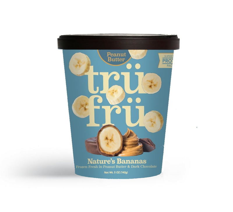 Tru Fru Hyper Chilled Grab & Go Banana In Peanut Butter Dark Chocolate 5 Ounce Size - 8 Per Case.
