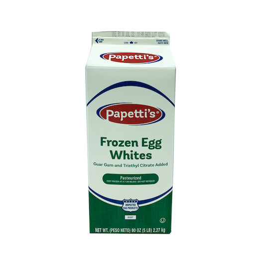 Papetti's® Frozen Liquid Egg Whites With Triethyl Citrate And Guar Gum Cartons 5 Pound Each - 6 Per Case.