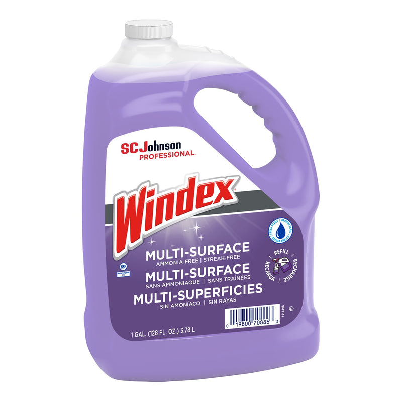 S.C. Johnson Consumer Windex Non-Ammoniated Gallon 128 Fluid Ounce - 4 Per Case.