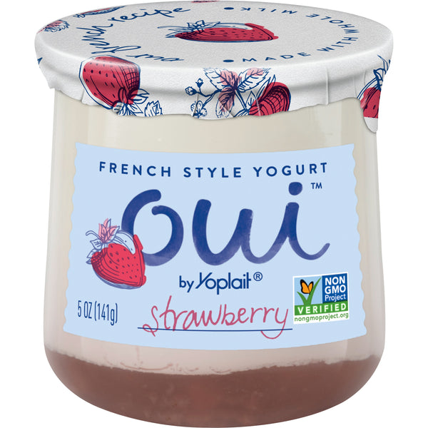 Oui™ By Yoplait® Yogurt Single Serve Cupstrawberry 5 Ounce Size - 8 Per Case.