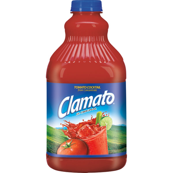 Clamato Original Tomato Cocktail Bottle 64 Fluid Ounce - 8 Per Case.