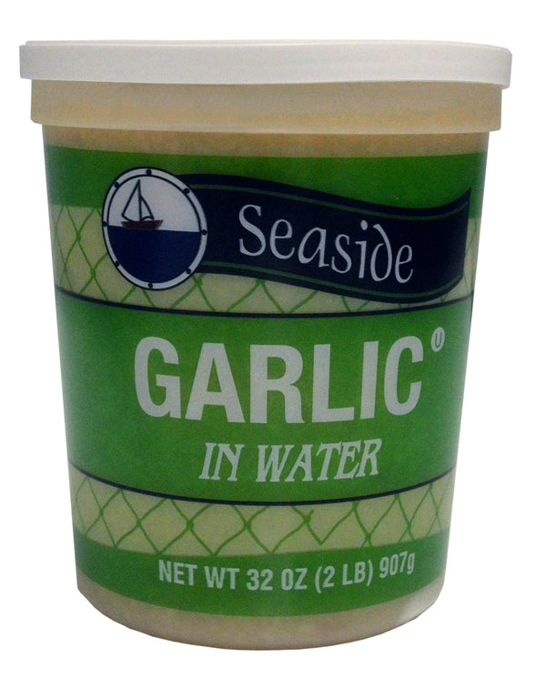Seaside® Garlic In Water 32 Ounce Size - 6 Per Case.