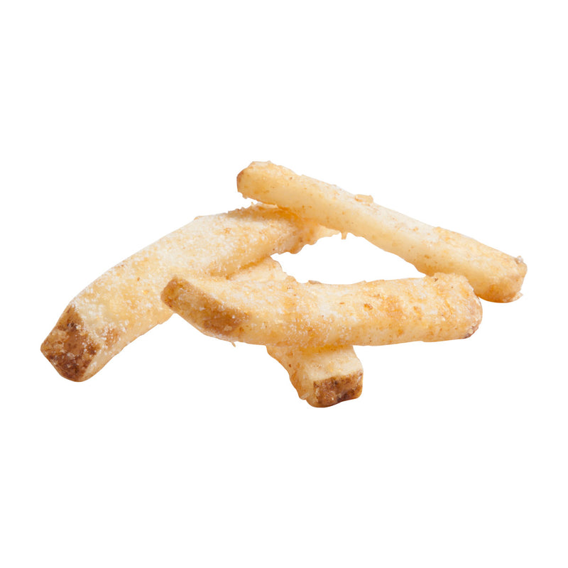 Simplot Bent Arm Ale 4"x2" Beer Batteredentree Cut Fries Skin On 5 Pound Each - 6 Per Case.