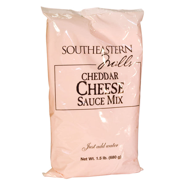 Southeastern Mills Mix Sauce Cheddar Cheese Bag 1.5 Pound Each - 6 Per Case.