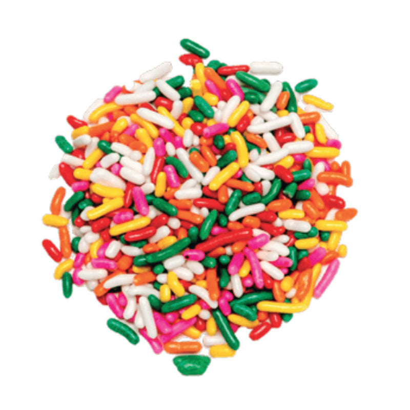 Rainbow Sprinkles Color 6 Pound Each - 4 Per Case.