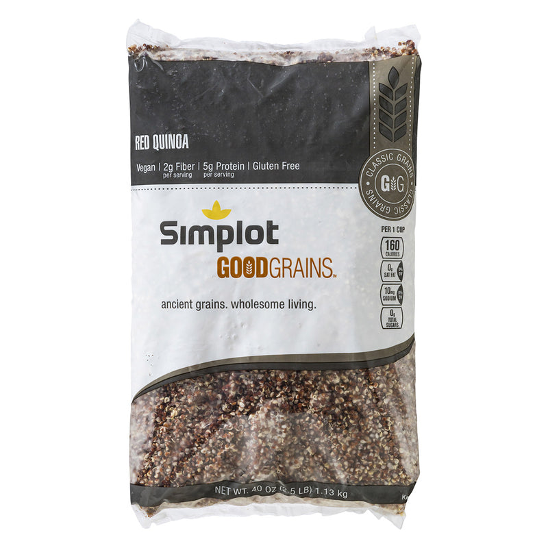Simplot Good Grains Red Quinoa 2.5 Pound Each - 6 Per Case.