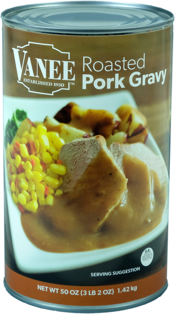 Roasted Pork Gravy 50 Ounce Size - 12 Per Case.