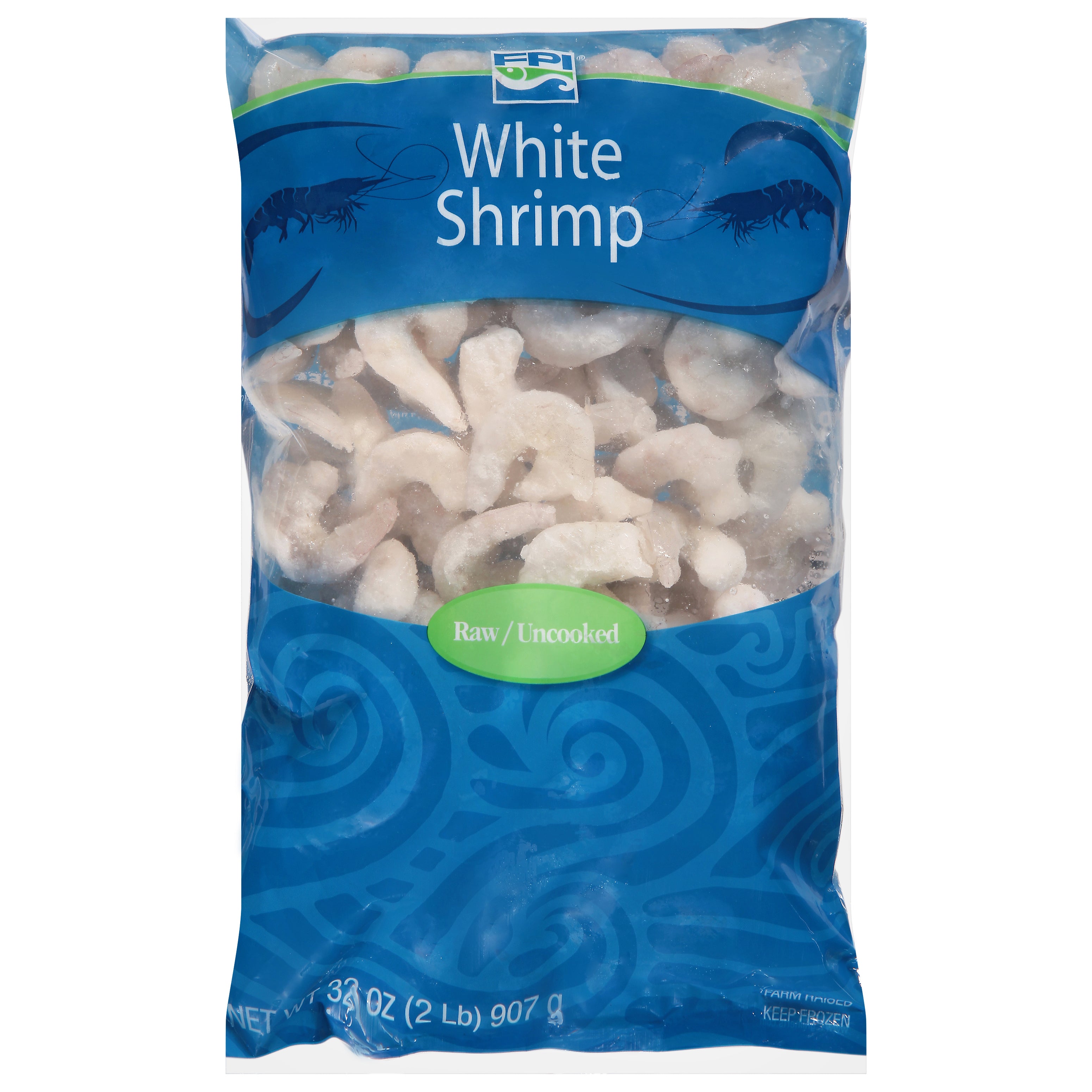 Iqf Raw P&d Tail Off White Shrimp 2 Pound Each - 5 Per Case.