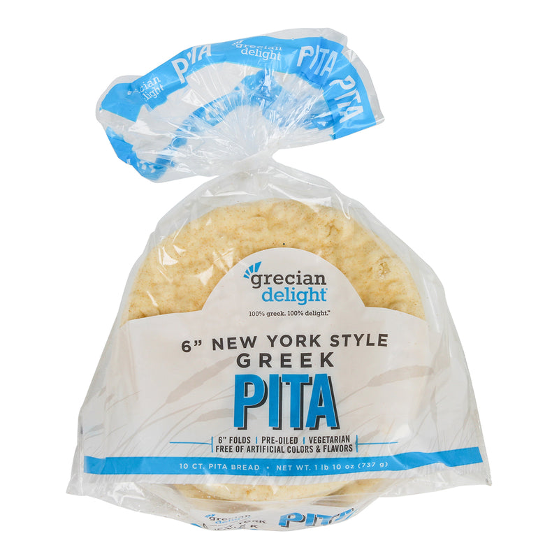 16" New York Style Pita Bread 10 Count Packs - 12 Per Case.
