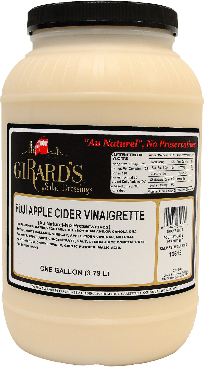 Girard's Fuji Apple Cider Vinaigrette Dressing, 1 Gallon- 2 Per Case