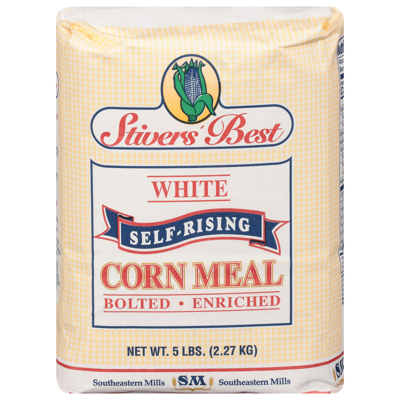 Stiver's Best Cornmeal White Self Rising 5 Pound Each - 8 Per Case.