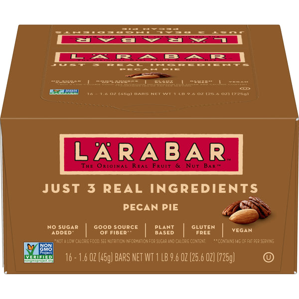 Larabar™ Gluten Free Wellness Bars Pecan Pie 25.6 Ounce Size - 4 Per Case.