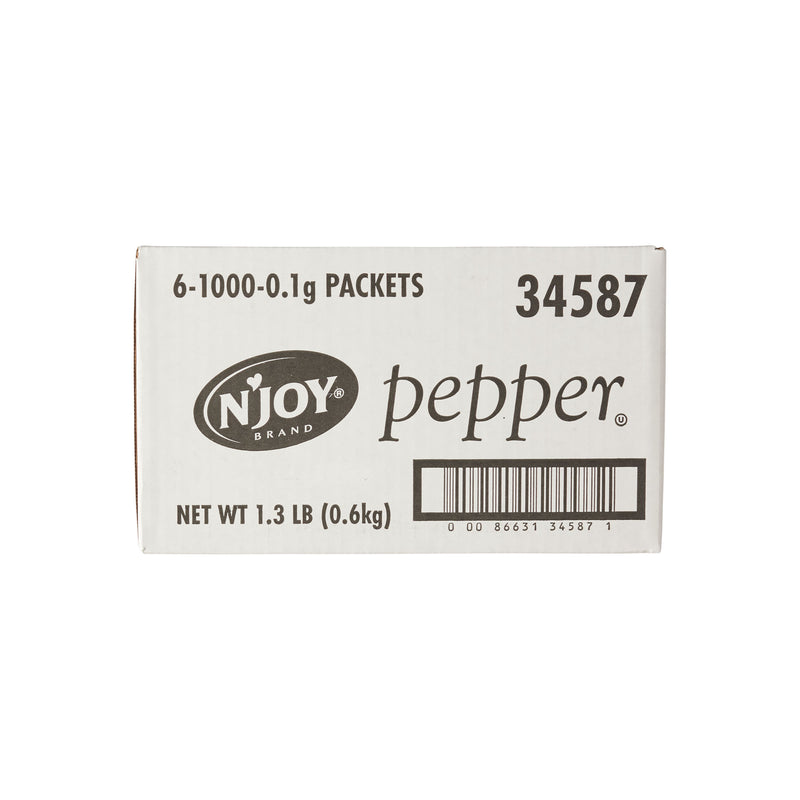 N'joy Pepper Packets 0.1 Grams Each - 6000 Per Case.