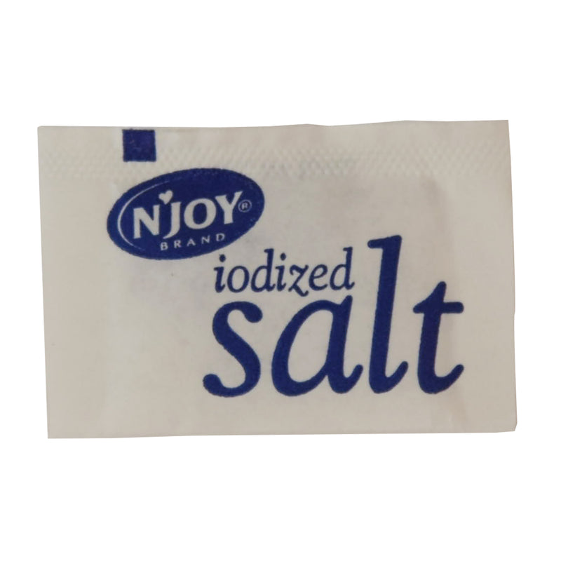 N'joy Salt Packets 0.5 Grams Each - 6000 Per Case.