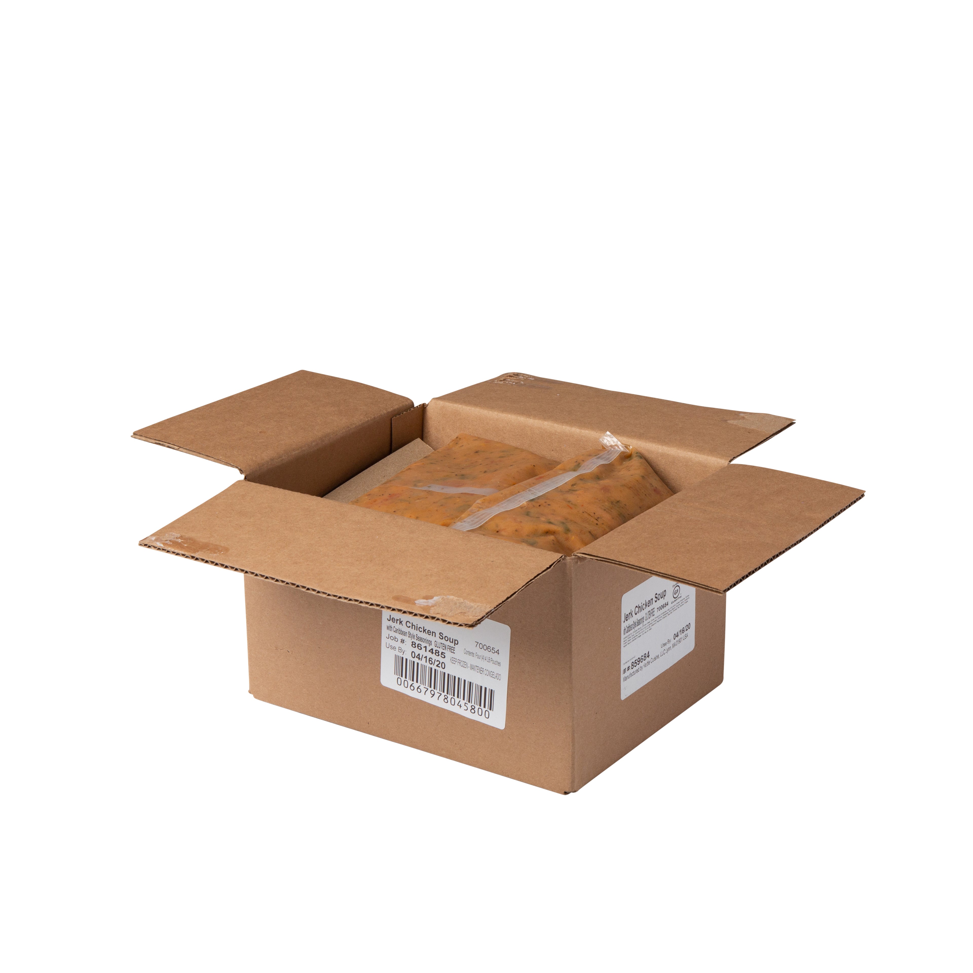 Kettle Cuisine Carribean Jerk Chicken Soup 4 Pound Each - 4 Per Case.