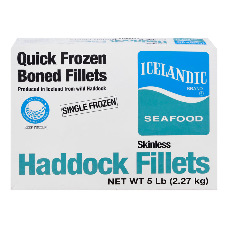 Haddock Fillets Skinlessboned Cellopack Msc 5 Pound Each - 10 Per Case.