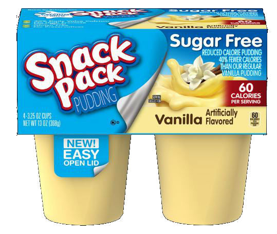 Vanilla Pudding Sugar Free 13 Ounce Size - 12 Per Case.