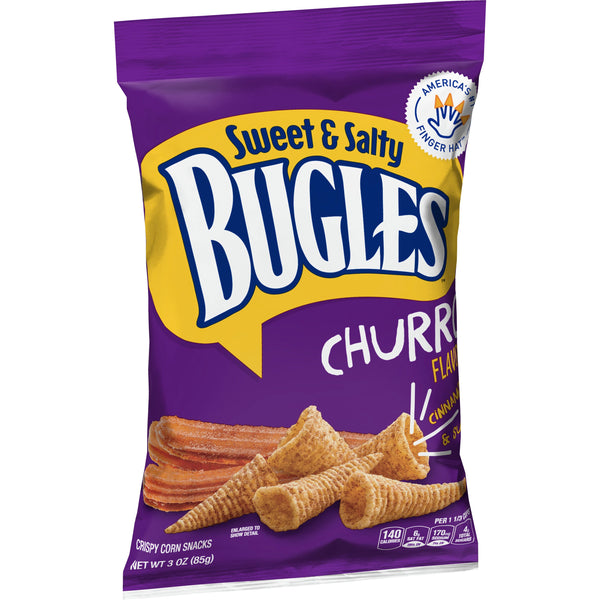 Bugles™ Sweet & Salty Churro 3 Ounce Size - 6 Per Case.