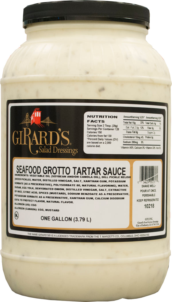 Girard's Seafood Grotto Tartar Sauce, 1 Gallon - 2 Per Case
