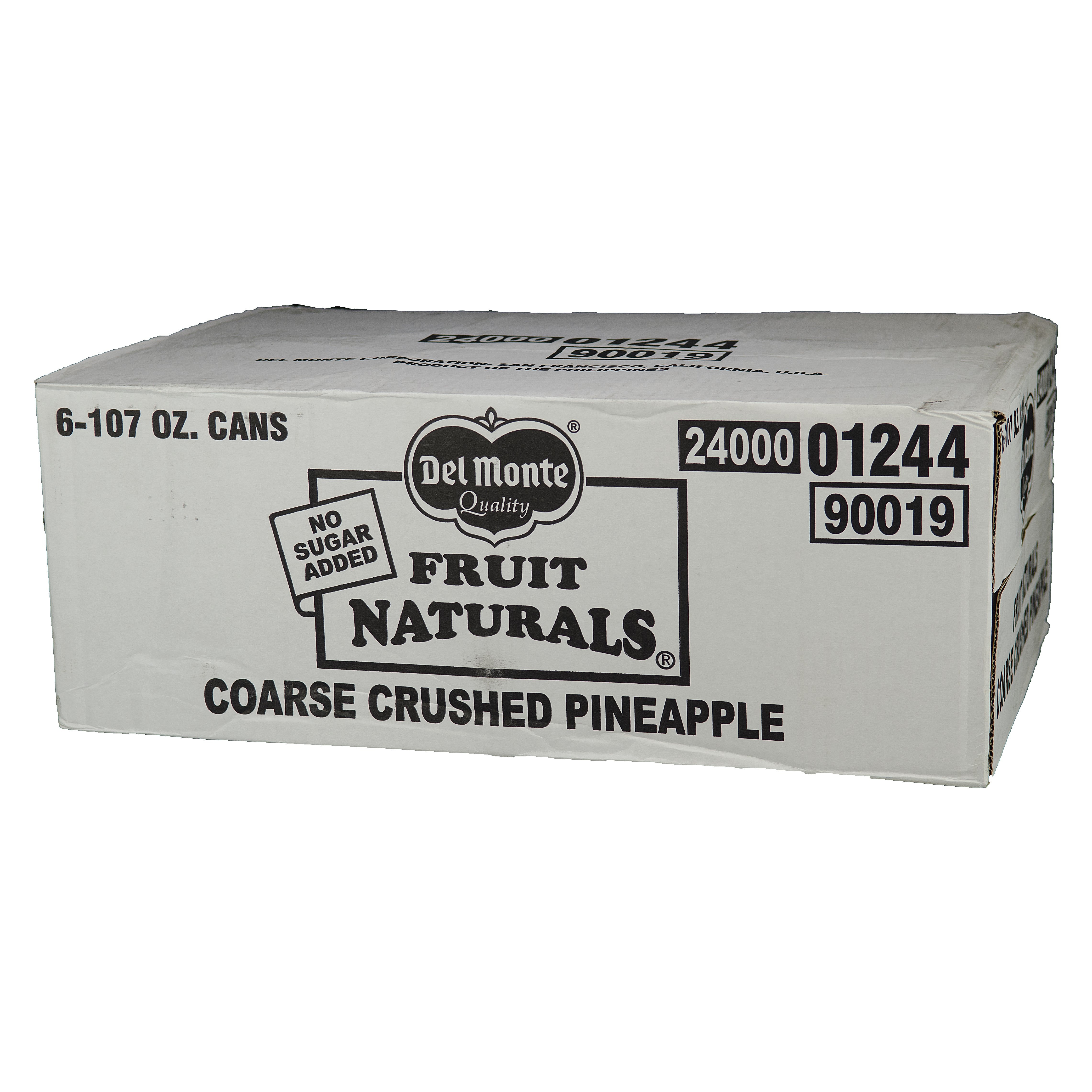 Del Monte® Crushed Pineapple Solid In 100% Juice Can 107 Ounce Size - 6 Per Case.