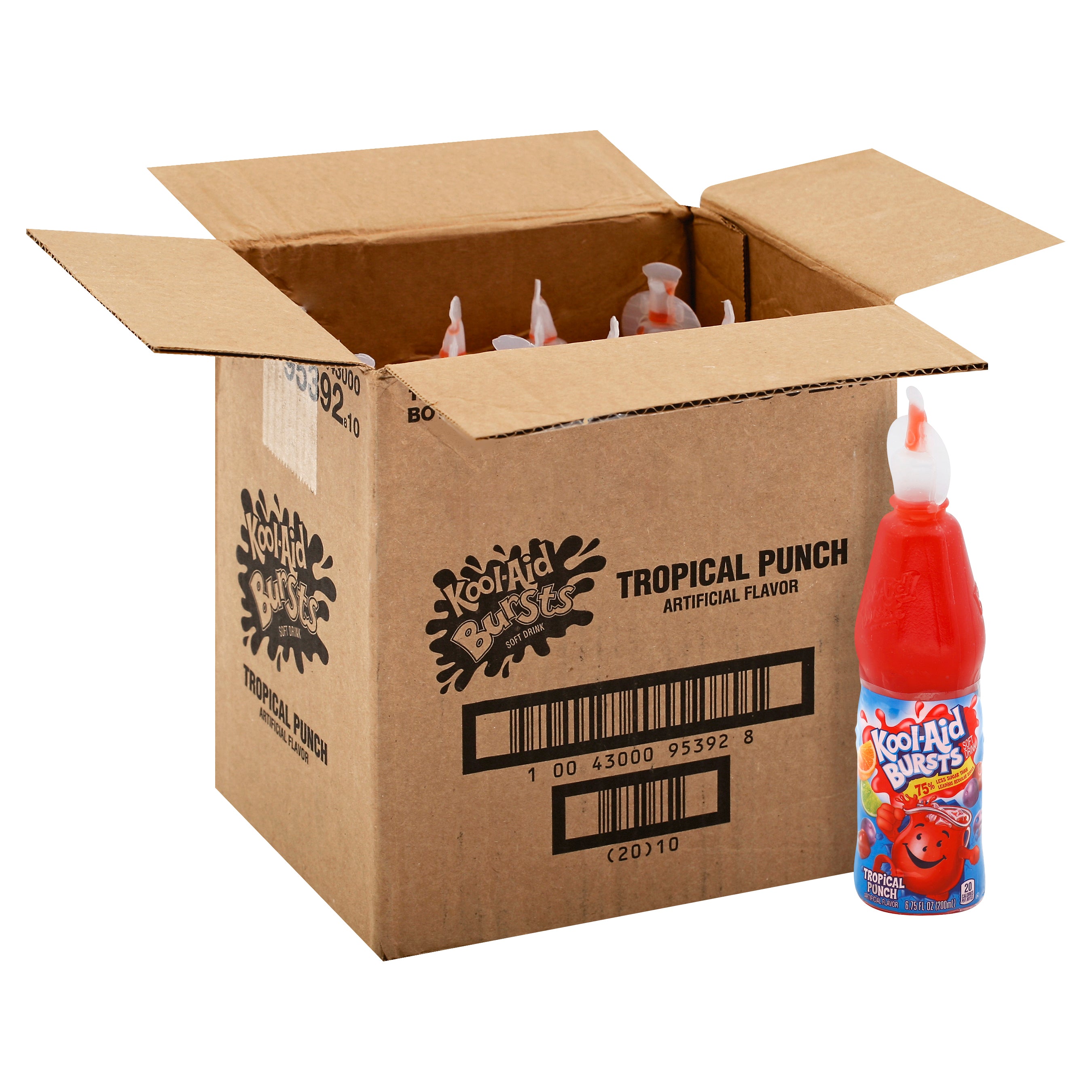 Kool Aid Burst Tropical Punch Beverage, 6.75 Fluid Ounce - 12 Per Case.