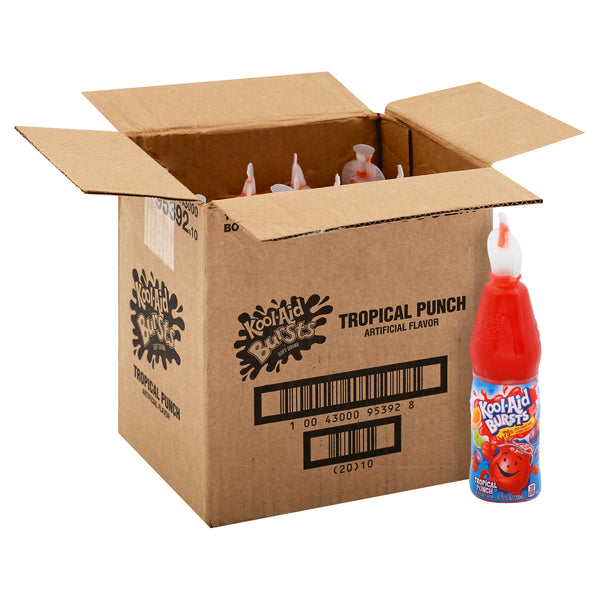 Kool Aid Burst Tropical Punch Beverage, 6.75 Fluid Ounce - 12 Per Case.