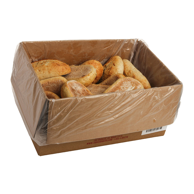 Bread Roasted Garlic Loaf Parbaked Frozen Bulk Bag 18 Ounce Size - 20 Per Case.