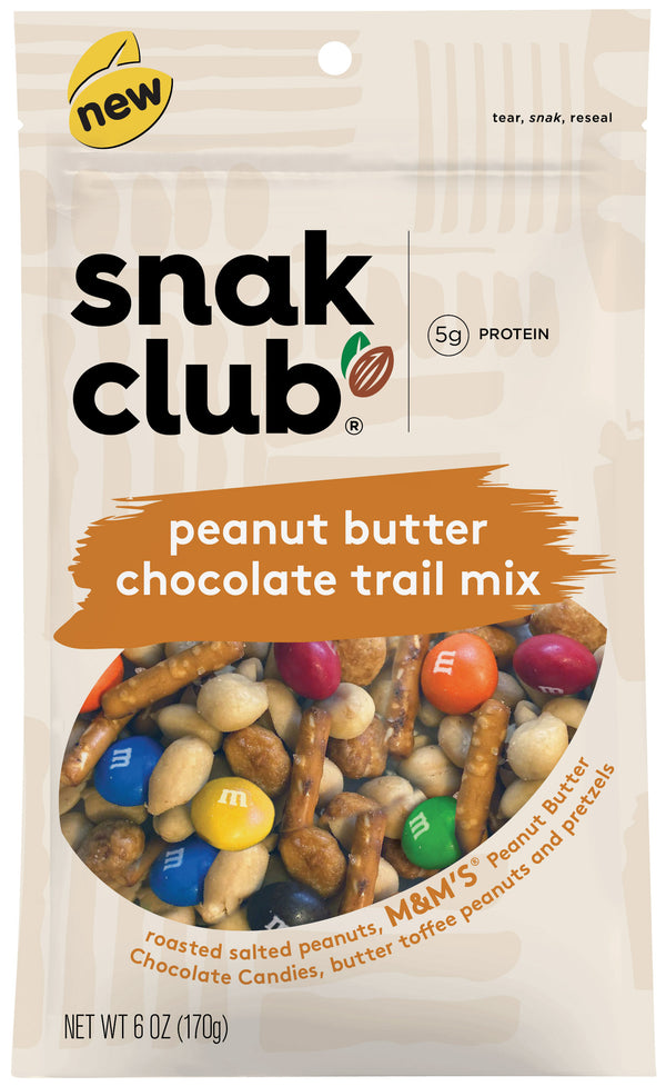 Snak Club Peanut Butter Chocolate Trail Mixresealable 0.375 Pound Each - 6 Per Case.