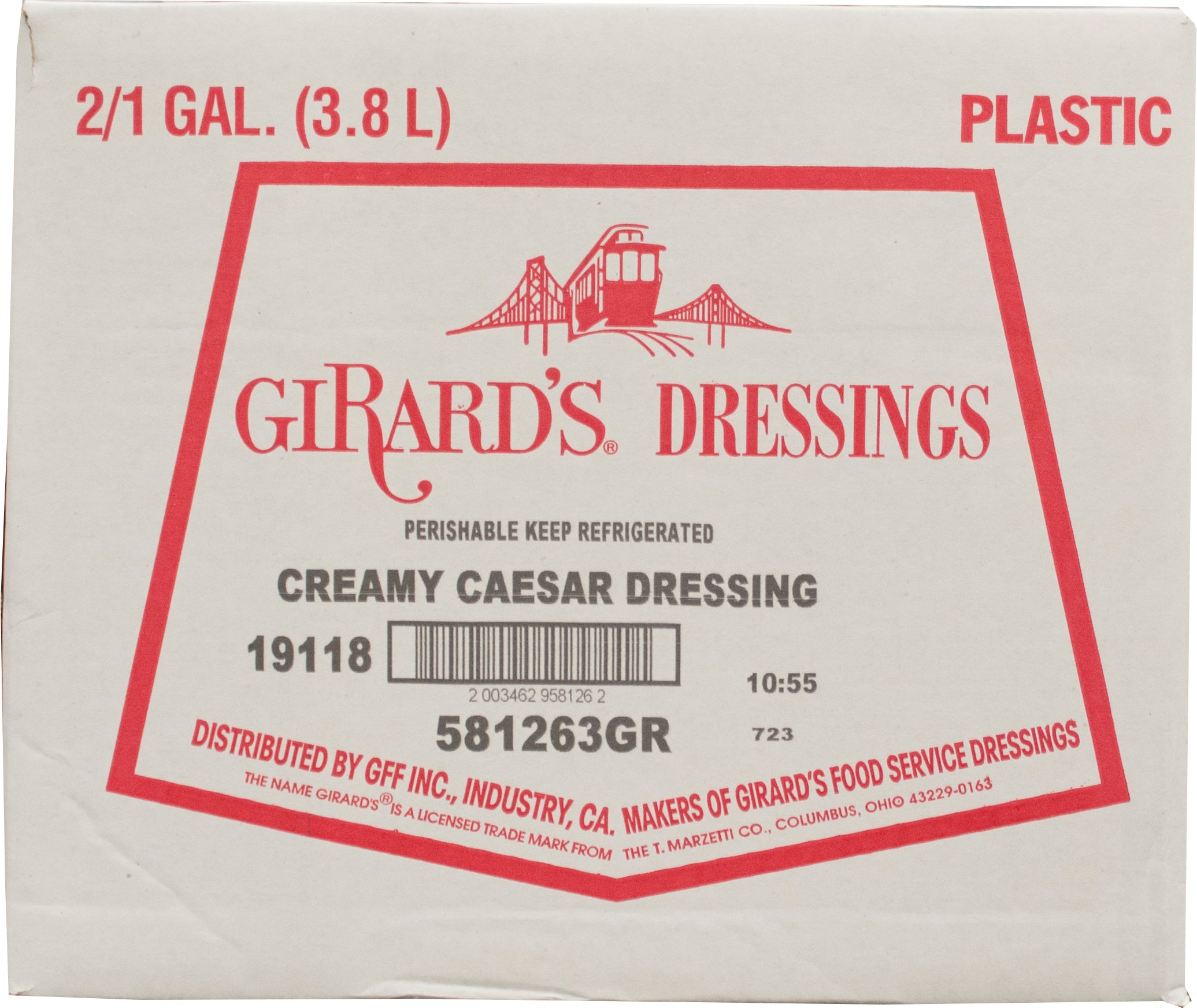 Girard's Creamy Caesar With Parmesan Dressing, 1 Gallon - 2 Per Case