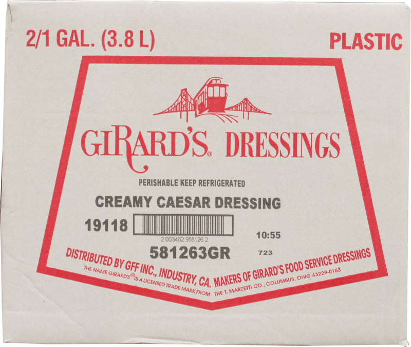 Girard's Creamy Caesar With Parmesan Dressing, 1 Gallon - 2 Per Case