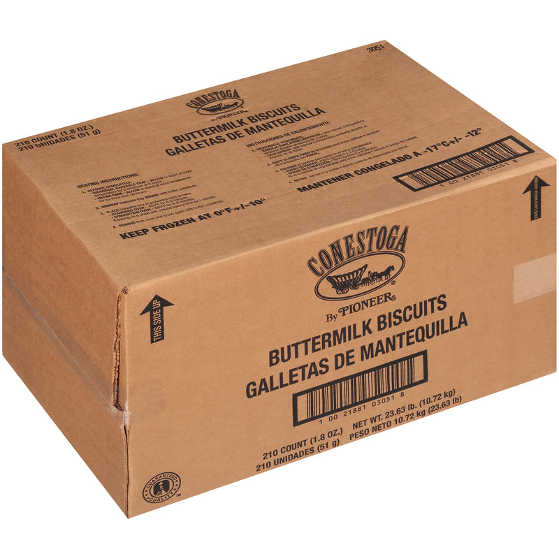 Conestoga Buttermilk Biscuits 1.8 Ounce Size - 210 Per Case.