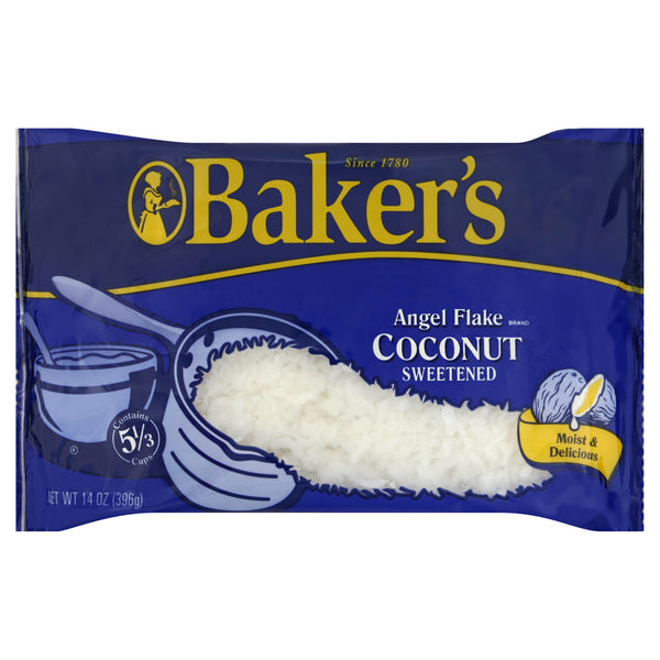 Baker's Coconut Display, 14 Ounce Size - 10 Per Case.
