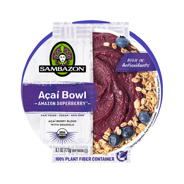Sambazon Superberries Acai Bowl Amazon, 6.1 Ounces - 8 Per Case.
