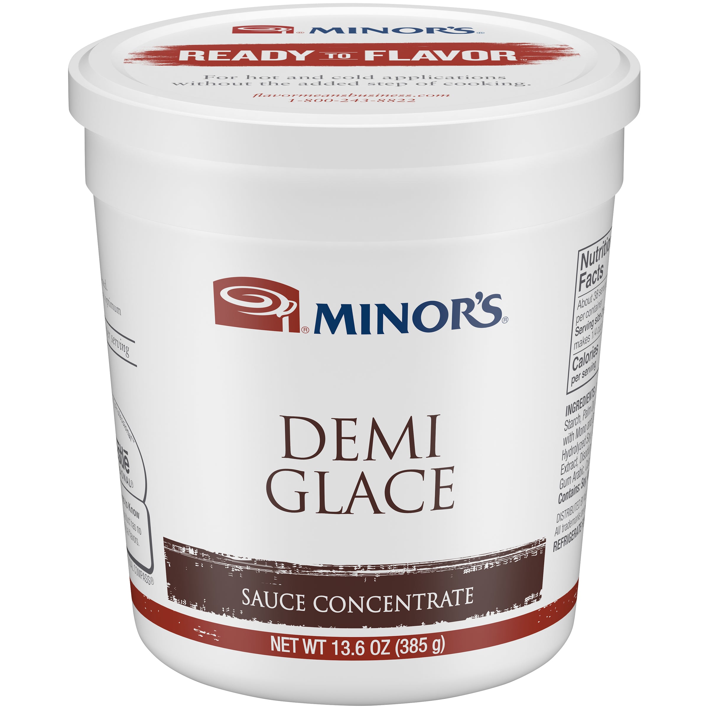 Minor's Demi Glace Sauce Concentrate 5.1 Pound Each - 1 Per Case.
