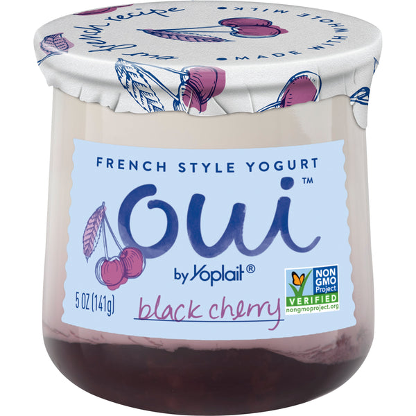 Oui™ By Yoplait® French Style Yogurt Black Cherry 5 Ounce Size - 8 Per Case.