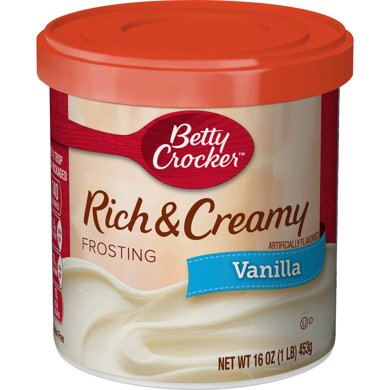 Betty Crocker™ Frosting Rich & Creamy Vanilla 16 Ounce Size - 8 Per Case.