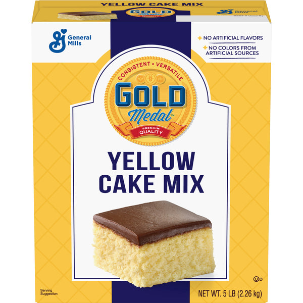 Gold Medal™ Cake Mix Yellow 5 Pound Each - 6 Per Case.