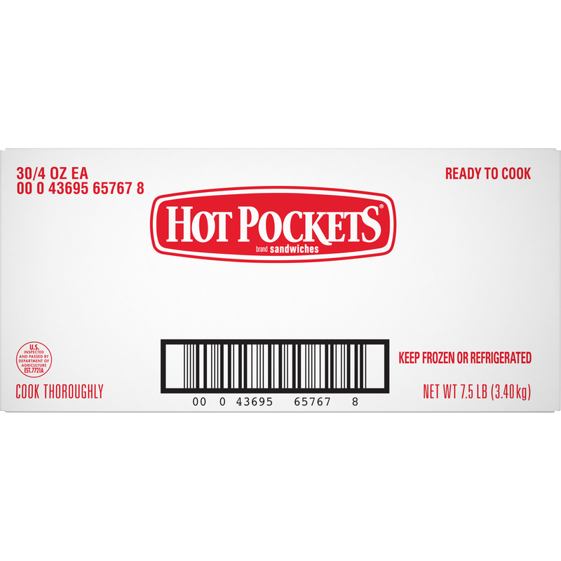 Hot Pockets Ham And Cheese 4 Ounce Size - 30 Per Case.