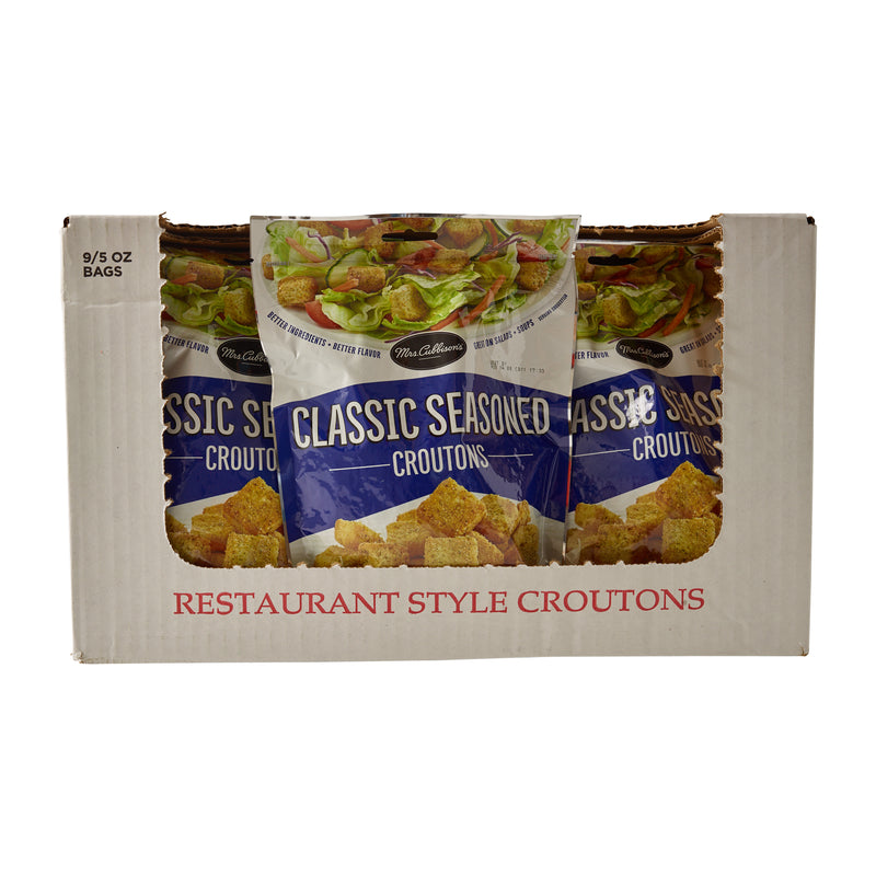 Classic Seasoned Croutons Bags 5 Ounce Size - 9 Per Case.
