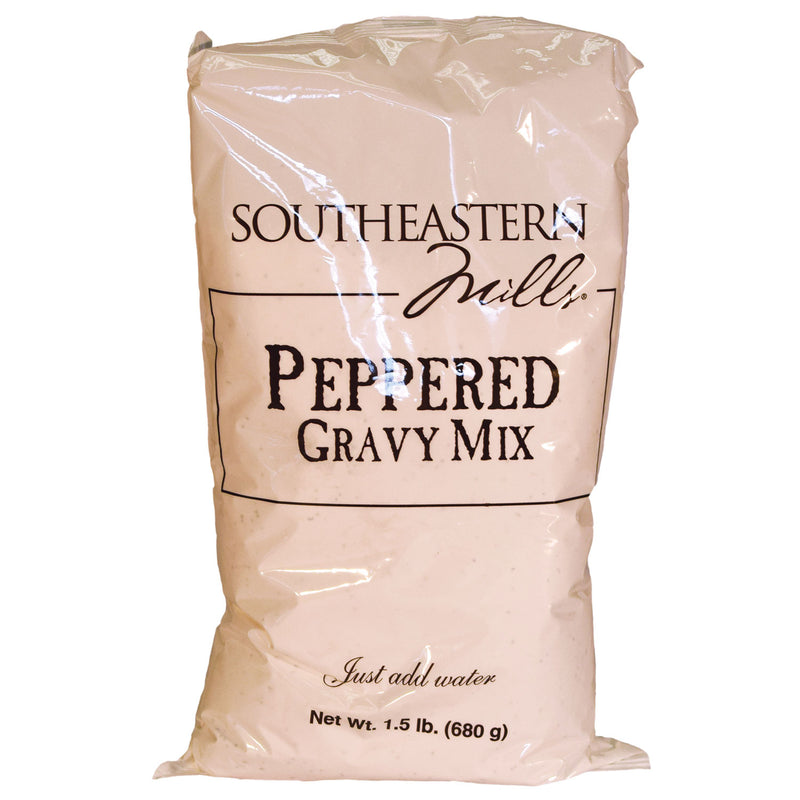 Southeastern Mills Mix Gravy Pepper Old Fashioned 1.5 Pound Each - 6 Per Case.